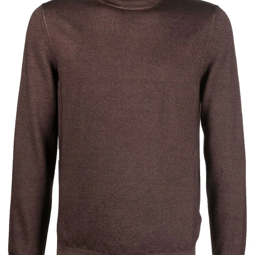 Шерстяной джемпер с высоким воротником