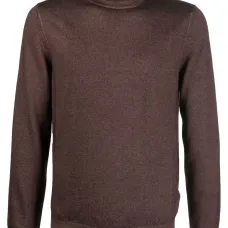 Шерстяной джемпер с высоким воротником