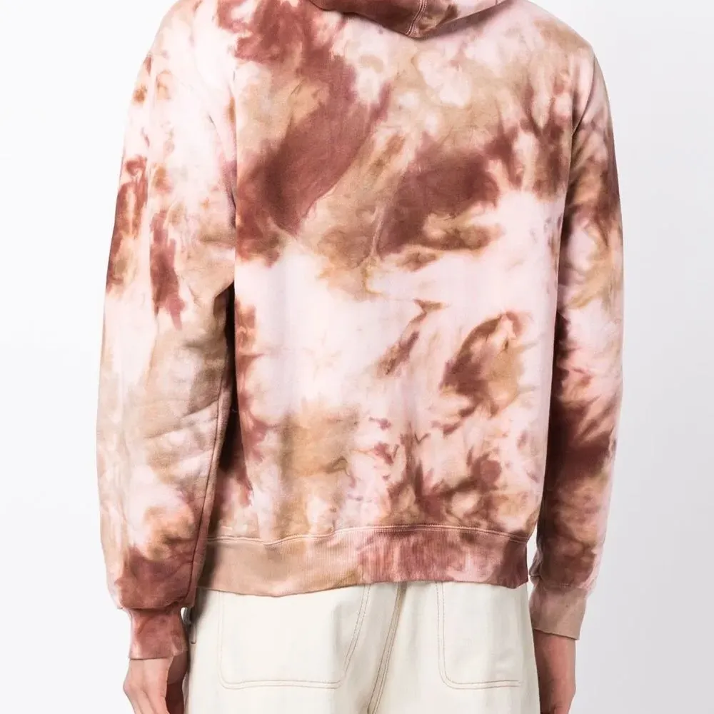 Худи с принтом тай-дай и логотипом