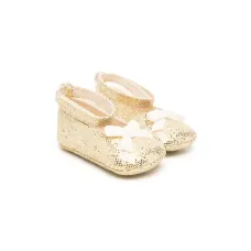 Балетки с эффектом металлик