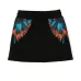 Travel Wings-print drawstring miniskirt