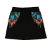 Travel Wings-print drawstring miniskirt