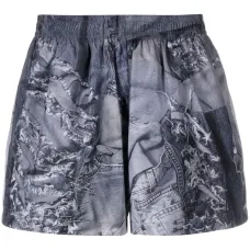 Плавки-шорты с принтом