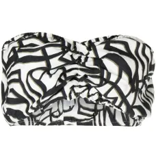 Топ бикини бандо с геометричным принтом