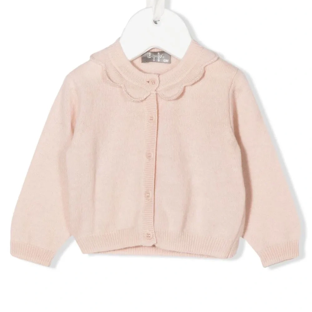 Кардиган на пуговицах с оборками