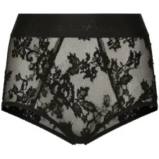 Кружевные трусы-брифы с завышенной талией