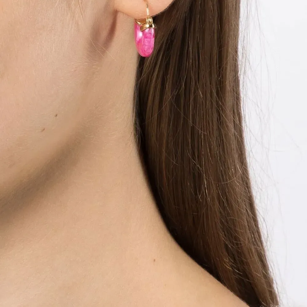 Серьги-подвески с камнями