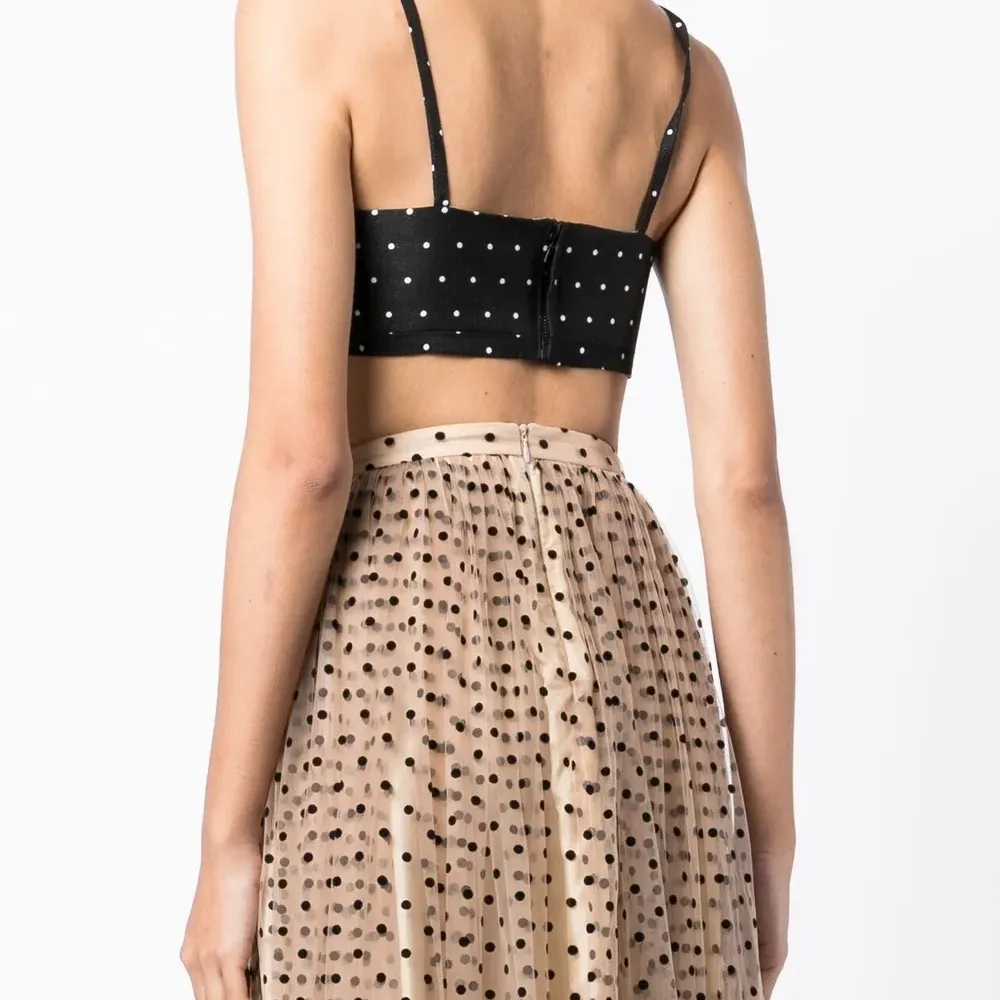 Укороченный топ Abbey в горох