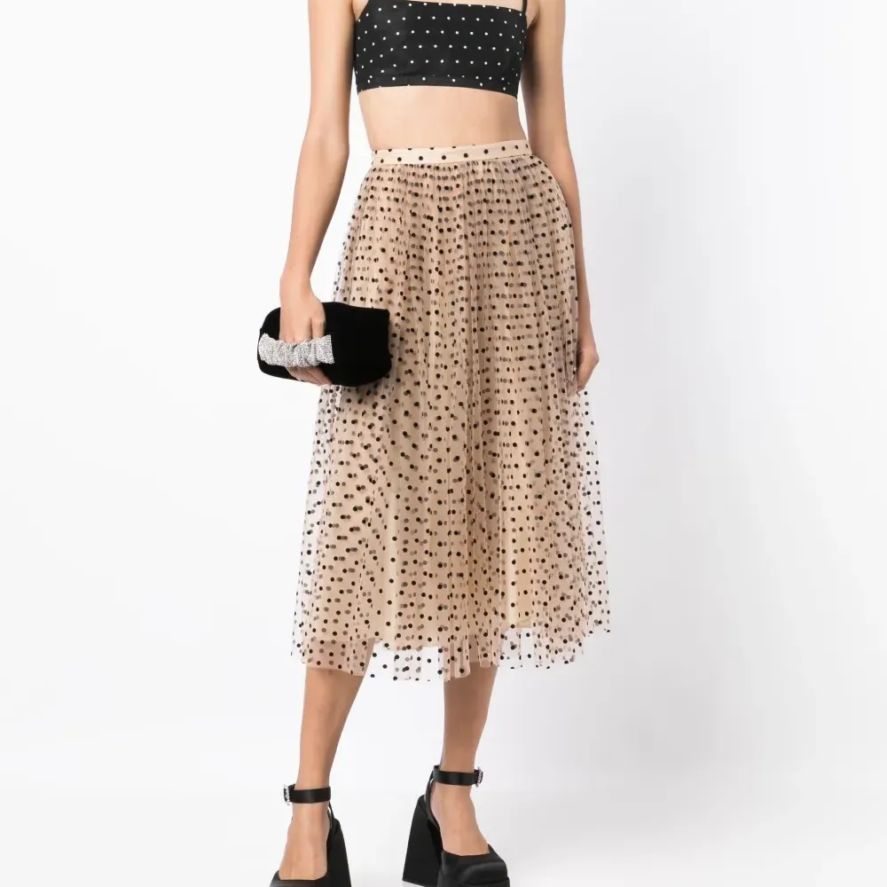 Укороченный топ Abbey в горох