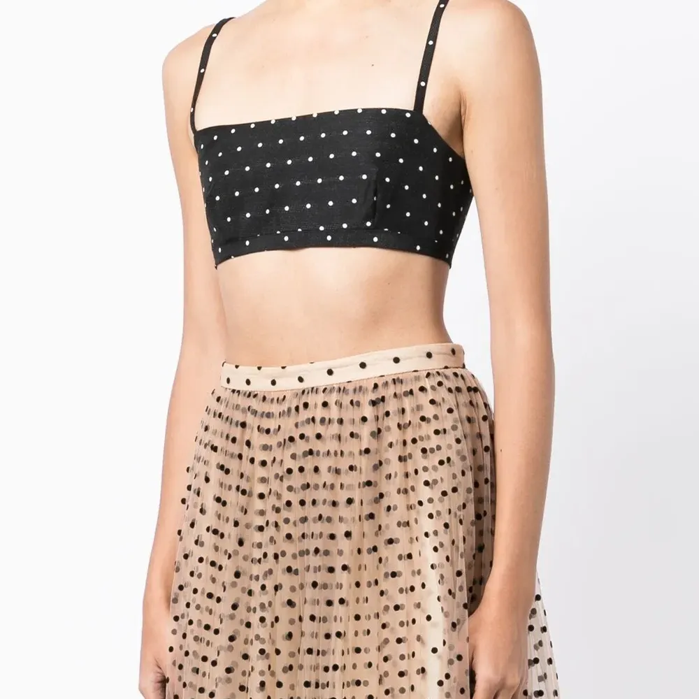 Укороченный топ Abbey в горох