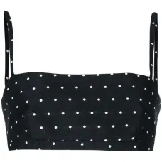 Укороченный топ Abbey в горох