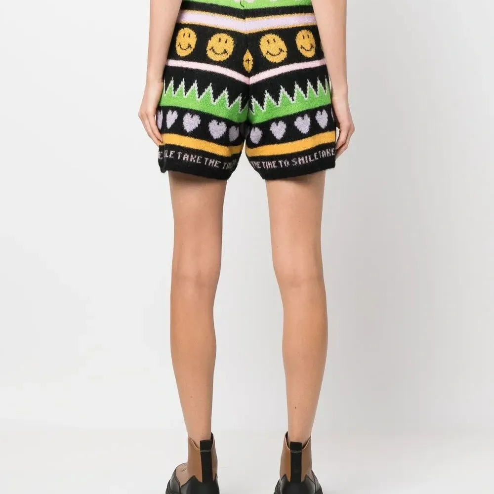 Трикотажные шорты с графичным принтом