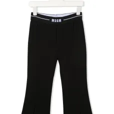 Расклешенные брюки из джерси с логотипом