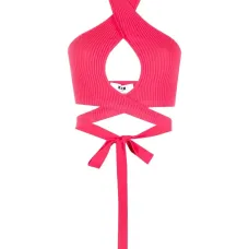 Укороченный топ в рубчик