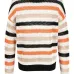 Полосатый свитер с круглым вырезом