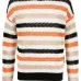 Полосатый свитер с круглым вырезом