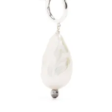 Серьга-кольцо с кристаллами