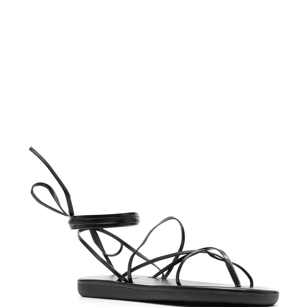 Сандалии с завязками на щиколотке