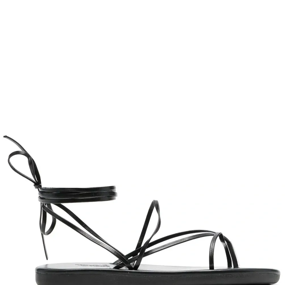 Сандалии с завязками на щиколотке