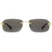 Rimless rectangle-frame sunglasses Rimless rectangle-frame sunglasses