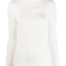 Рубашка с длинными рукавами и высоким воротником