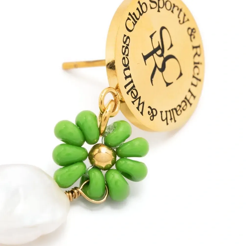 Серьги-подвески с жемчугом