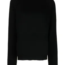 Трикотажный топ с высоким воротником Трикотажный топ с высоким воротником