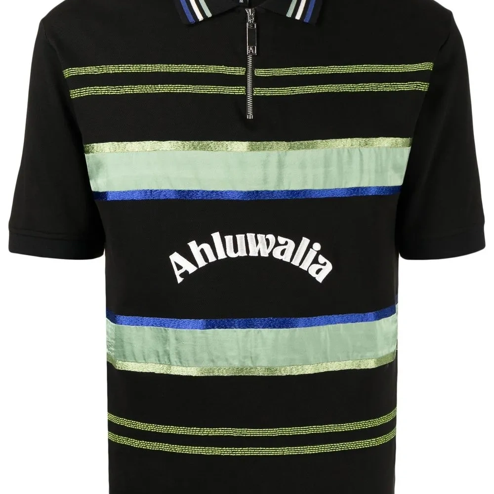 Рубашка поло на молнии с логотипом