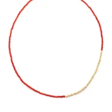 Колье Mini Nugget с бусинами