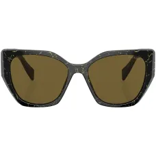 Солнцезащитные очки в оправе 'кошачий глаз' с принтом