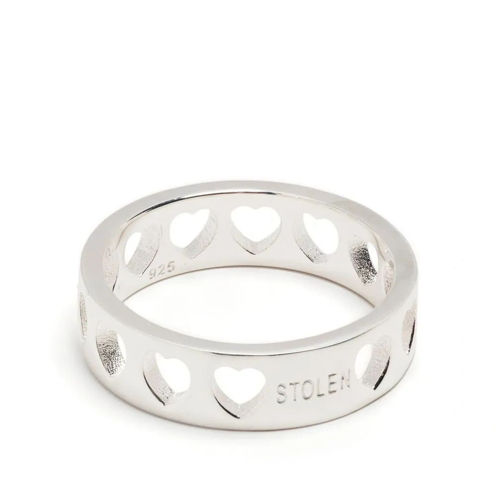 Серебряное кольцо Heartless Band