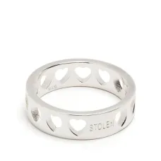 Серебряное кольцо Heartless Band