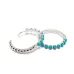 Серьги-кольца Azure с бирюзой