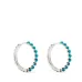Серьги-кольца Azure с бирюзой