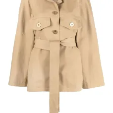 Укороченный тренч с поясом