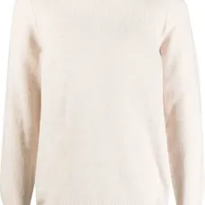 Джемпер из необработанной шерсти с отделкой в рубчик