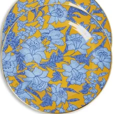 Набор из двух десертных тарелок с принтом Lilium Zafferano Набор из двух десертных тарелок с принтом Lilium Zafferano