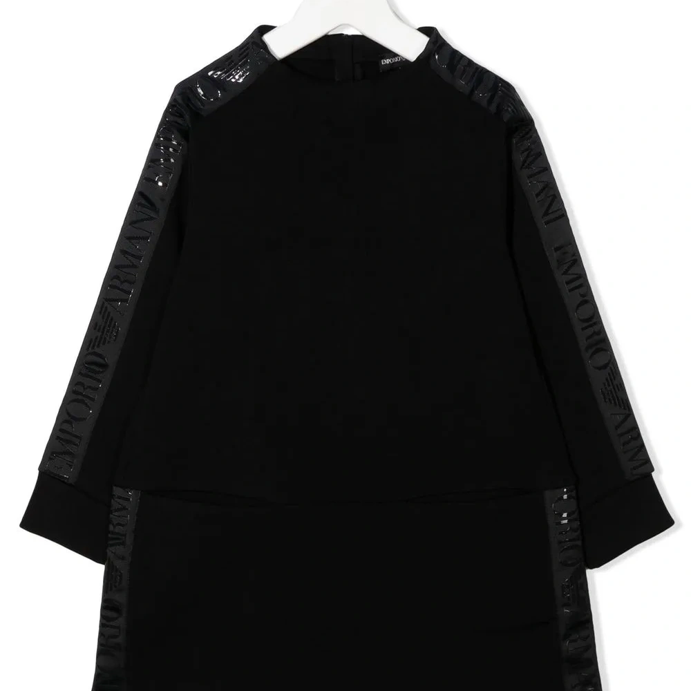 Платье с длинными рукавами и логотипом