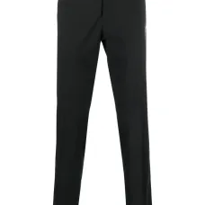 Брюки строгого кроя из эластичной шерсти