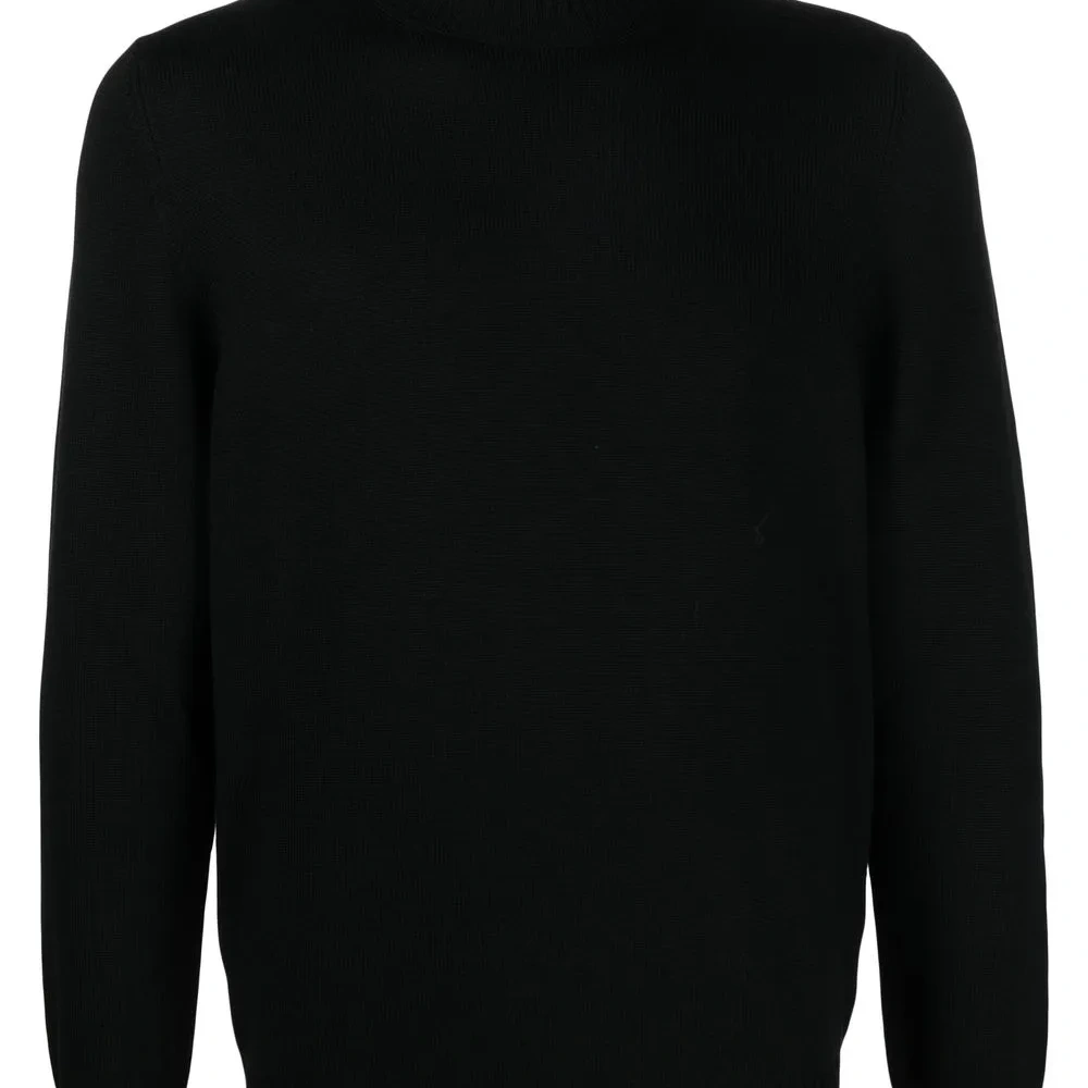 Джемпер из необработанной шерсти с высоким воротником