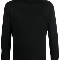 Джемпер тонкой вязки с высоким воротником