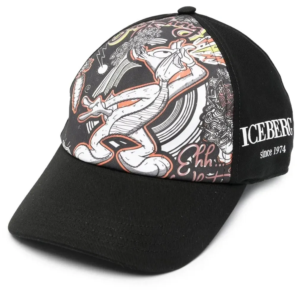 Бейсболка с графичным принтом