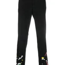 Брюки чинос с эффектом разбрызганной краски