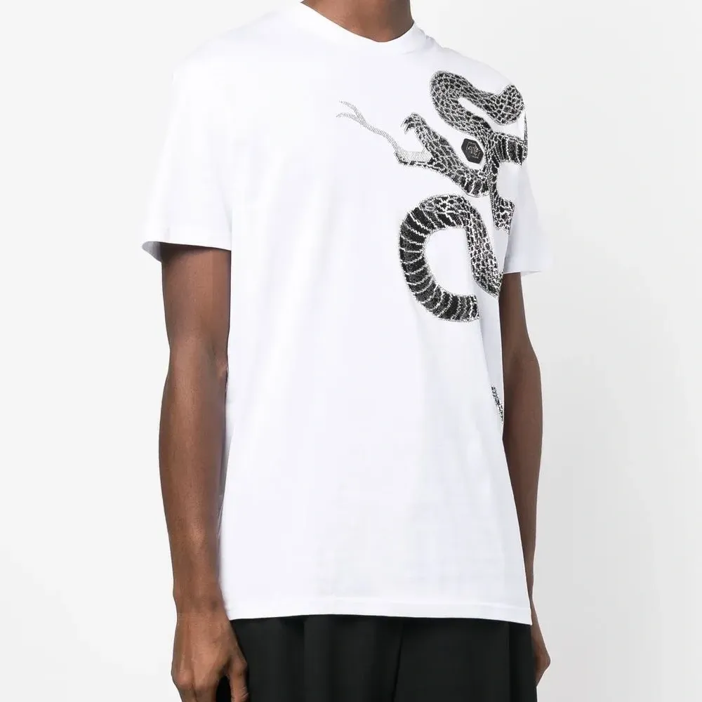 Декорированная футболка с принтом