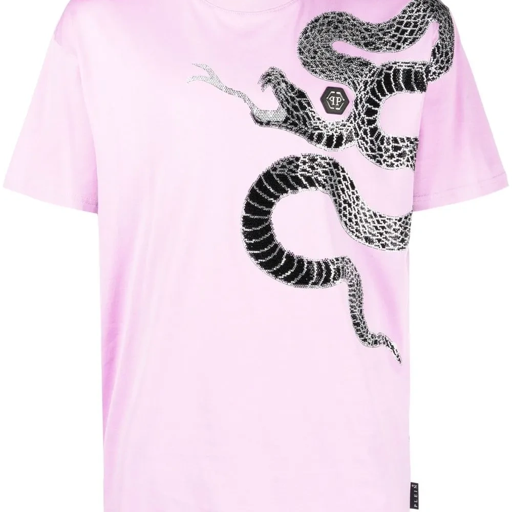 Декорированная футболка с принтом