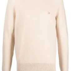 Шерстяной джемпер с нашивкой-логотипом