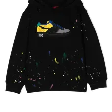 Худи Louis с эффектом разбрызганной краски