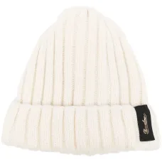 Кашемировая шапка бини с нашивкой-логотипом