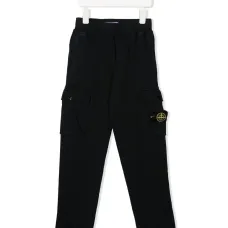 Брюки с нашивкой-логотипом