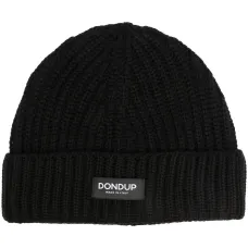 Шапка бини в рубчик с нашивкой-логотипом Шапка бини в рубчик с нашивкой-логотипом